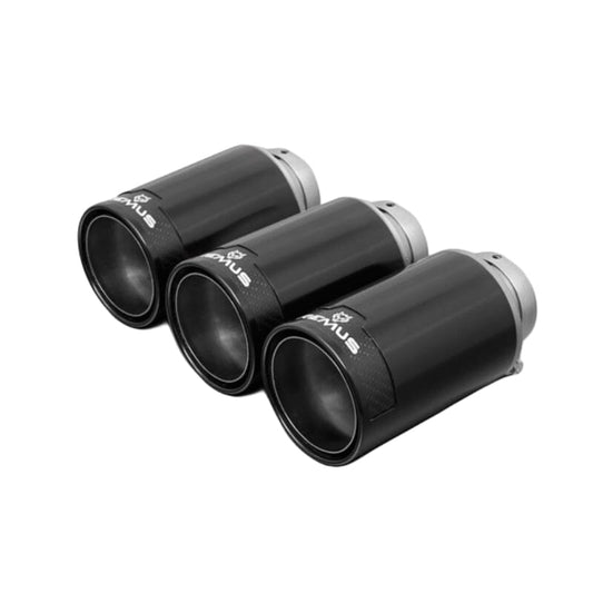 REMUS 3x Ø 98 Street Race Black Chrome REMUS