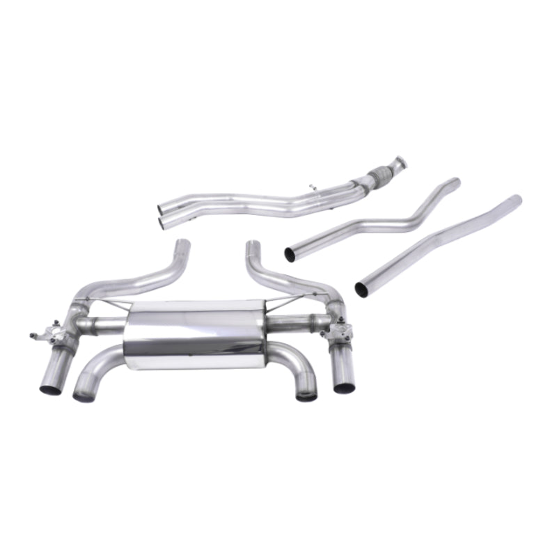 BMW M2 - Milltek Hollowtek Twin Valved Duplex Performance Auspuff Anlage ab Kat Carbon Jet