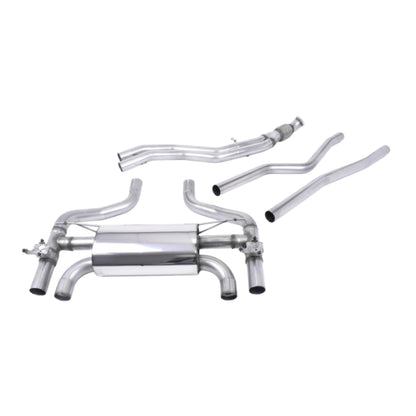 BMW M2 - Milltek Hollowtek Twin Valved Duplex Performance Auspuff Anlage ab Kat Carbon Jet