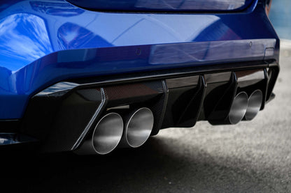 BMW M3 G80 - Milltek Polished Endrohre am Heck