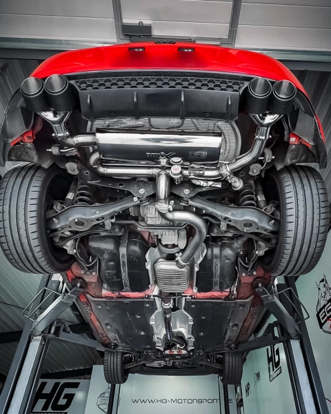 VW Golf 7.5 R - EGO-X ø 76mm Duplex Performance Auspuff Anlage