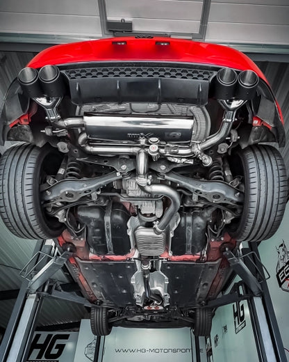 VW Golf 7.5 R - EGO-X ø 76mm Duplex Performance Auspuff Anlage
