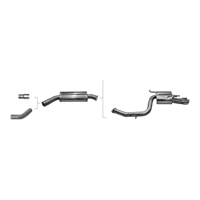 Kia Sorento - Bastuck Performance Auspuff Anlage ab OPF - Bild 1