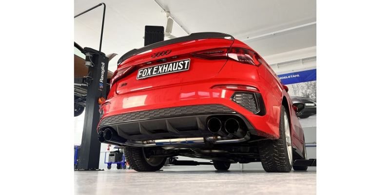 Audi S3 Limousine - Fox Duplex Performance Auspuff Anlage ab OPF Ø 76mm