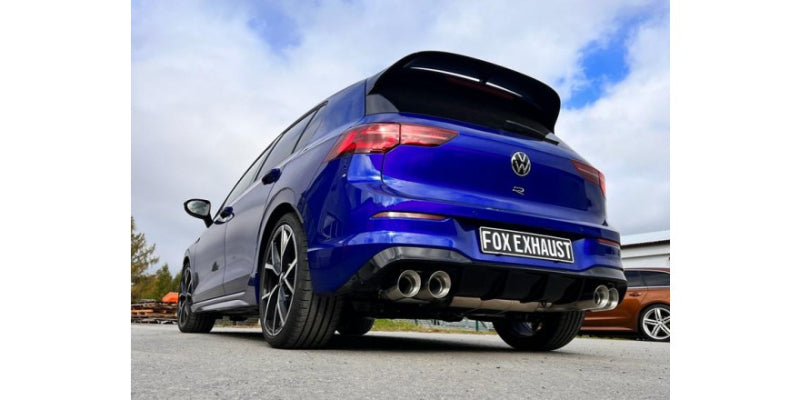 VW Golf 8 R - Fox Duplex Performance Auspuff Anlage ab OPF Ø 76mm