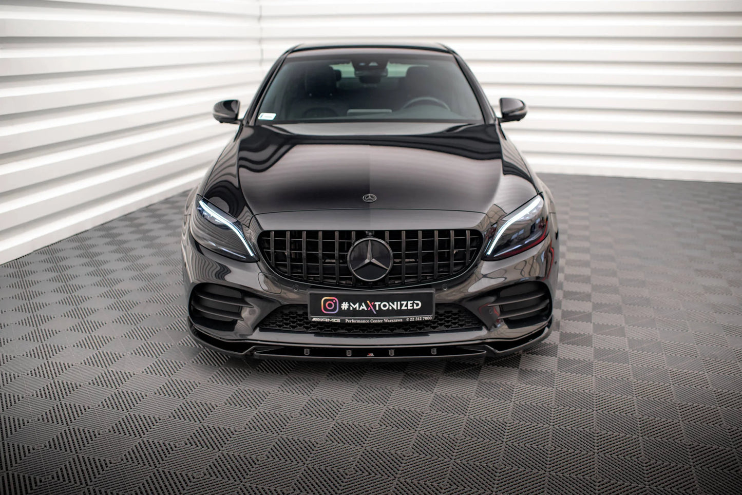 Mercedes C-Klasse AMG-Line Facelift - Frontspoiler - Frontlippe V.2