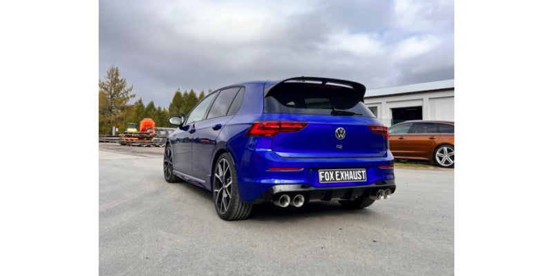 VW Golf 8 R - Fox Duplex Performance Auspuff Anlage ab OPF Ø 76mm