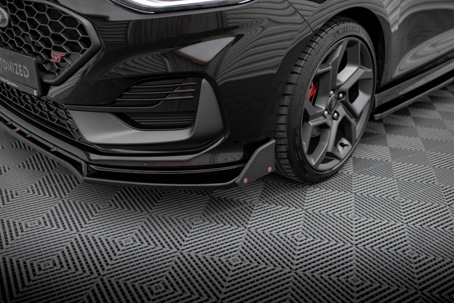 Ford Fiesta ST Mk8 Facelift - Frontspoiler - Frontlippe V.4 + Flaps