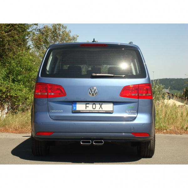 VW Touran - Fox Endrohrsystem Mittig