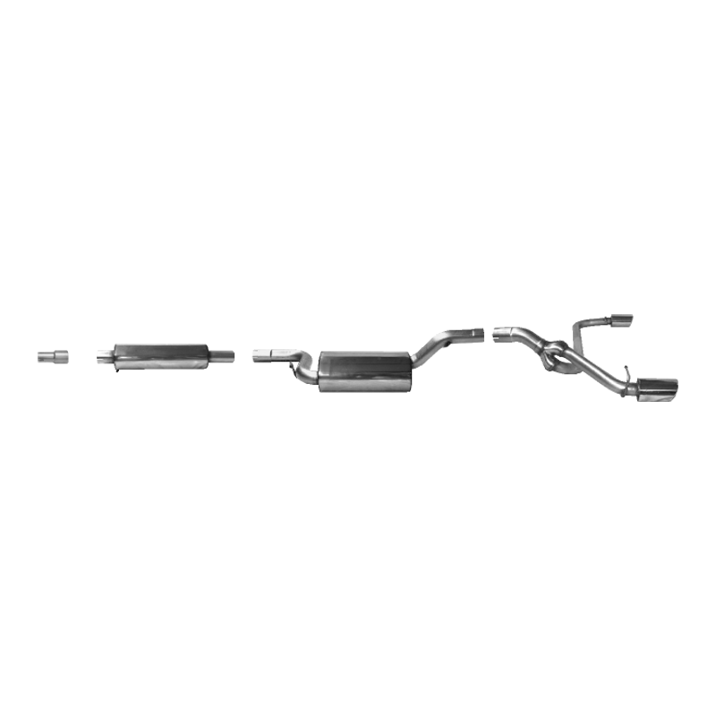 Mazda 3 (Bk) - Bastuck Duplex Auspuff Anlage ab Kat Ø 63MM