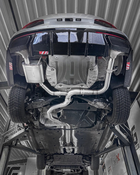 Skoda Octavia RS - EGO-X Duplex Performance Auspuff Anlage ab OPF ø 89mm