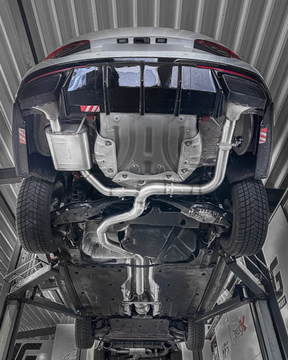 Skoda Octavia RS - EGO-X Duplex Performance Auspuff Anlage ab OPF ø 89mm
