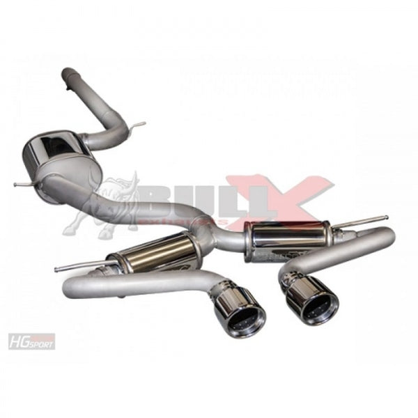 VW Golf 7 GTI - Bull-X Performance Auspuff Anlage R Optik & Diffusor