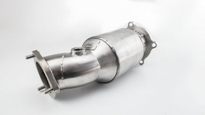 Audi A4 - Bull-X Ø 89/76mm Downpipe mit HJS Sport Katalysator