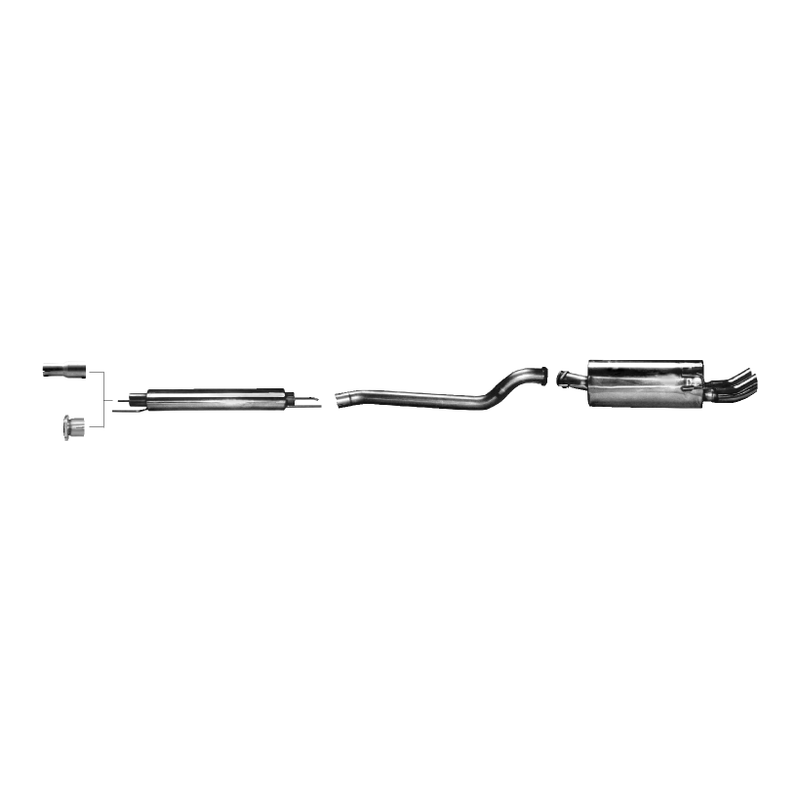 Opel Astra G Opc - Bastuck Performance Auspuff Anlage ab Katalysator Ø 63.5MM - Bild 1