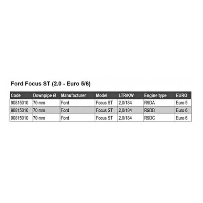 FORD FOCUS 3 ST - HJS DOWNPIPE MIT SPORT-KATALYSATOR
