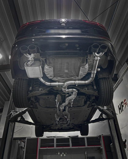 VW Golf 8 R Variant - EGO-X Duplex Performance Auspuff Anlage ab OPF ø 89mm