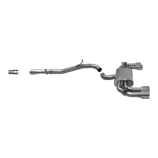 VW Golf 8 R - Bastuck Duplex Performance Auspuff Anlage ab OPF Ø 76MM - Bild 1