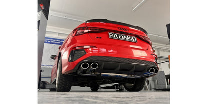 Audi S3 Limousine - Fox Duplex Performance Auspuff Anlage ab OPF Ø 76mm