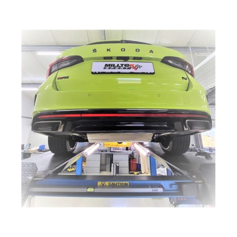 Skoda Octavia RS Iv - Milltek Duplex Auspuffanlage ab OPF