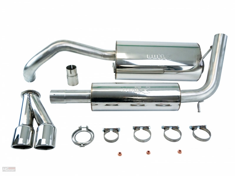 VW Polo GTI - Bull-X Performance Auspuff Anlage ab Kat Ø 63.5mm