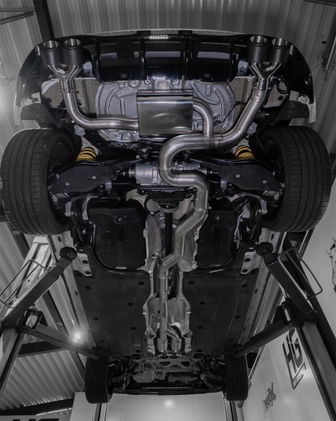 VW Golf 8 R - EGO-X Duplex Performance Auspuff Anlage ab OPF ø 89mm