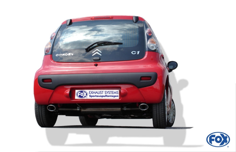 Toyota Aygo - Fox Duplex Performance Auspuff Quer