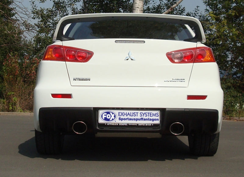 Fox Mitsubishi Lancer Evo 10 - Duplex Performance Auspuff