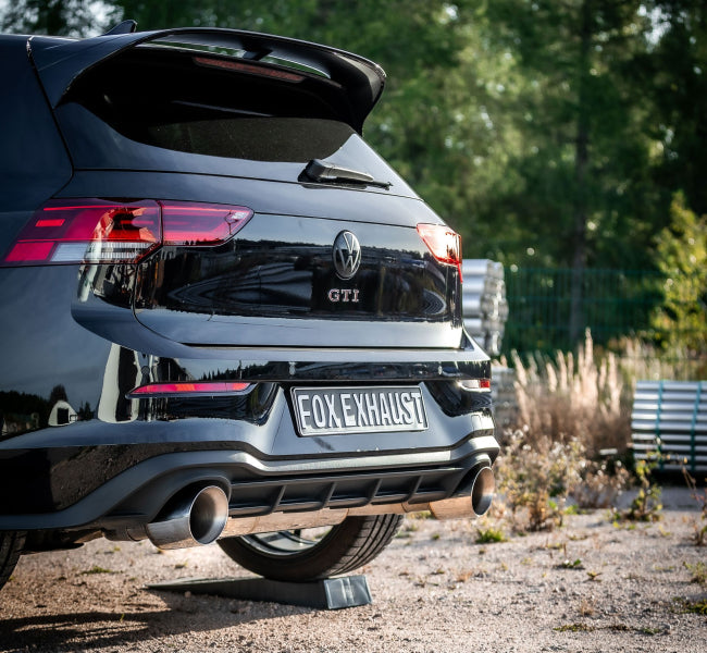 VW Golf 8 GTI Clubsport - Fox Duplex Performance Auspuff Anlage ab OPF Ø 80mm
