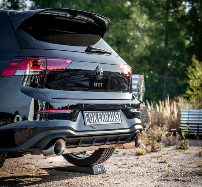 VW Golf 8 GTI Clubsport - Fox Duplex Performance Auspuff Anlage ab OPF Ø 80mm