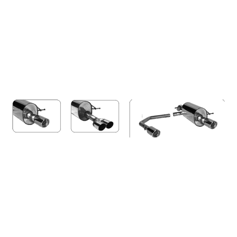 Citroen C2 - Bastuck Duplex Performance Auspuff Anlage ab Kat - Bild 2