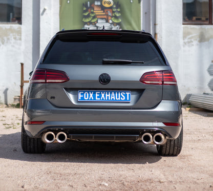 VW Golf 7 R Variant Facelift - Fox Duplex Performance Auspuff Anlage ab Kat