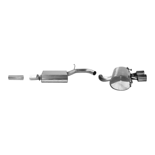 VW Golf 5 R32 - Bastuck Performance Auspuff Anlage 2 X Ø 100 - Bild 1