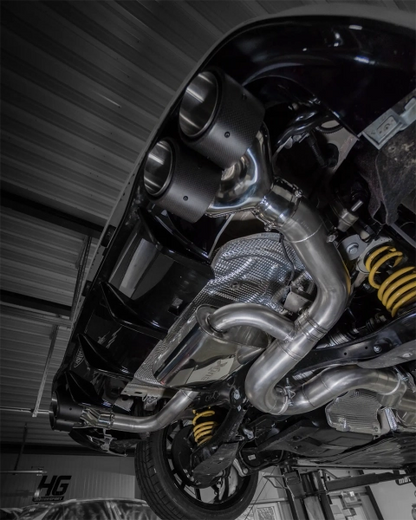 VW Golf 8 R - EGO-X Duplex Performance Auspuff Anlage ab OPF ø 89mm