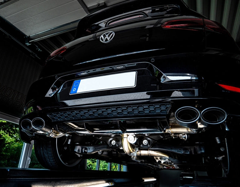 VW Golf 7.5 R - EGO-X ø 76mm Duplex Performance Auspuff Anlage
