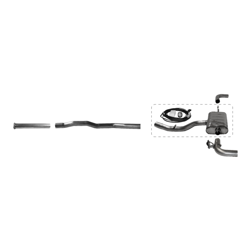 Volvo XC40 - Bastuck Duplex Performance Auspuff Anlage ab Kat. - Bild 1