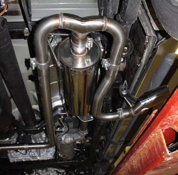 Nissan Navara - Fox Halbauspuffanlage ab Kat Sidepipe
