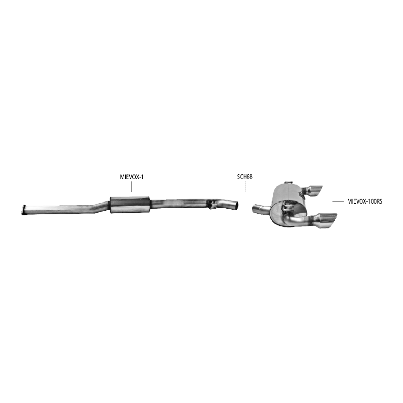 Mitsubishi Lancer Evo 10 - Bastuck Auspuffanlage ab Kat. - Bild 1