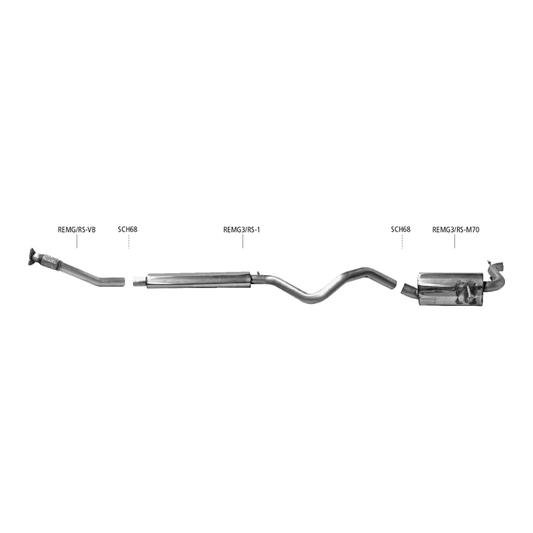 Renault Megane 3 RS - Bastuck Performance Auspuff Anlage ab Kat. - Bild 1