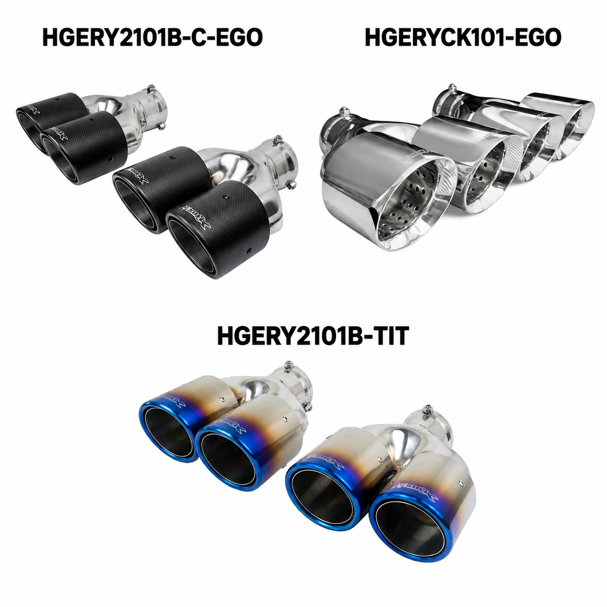 VW Tiguan R - EGO-X Duplex Sportauspuffanlage ab OPF ø 89mm