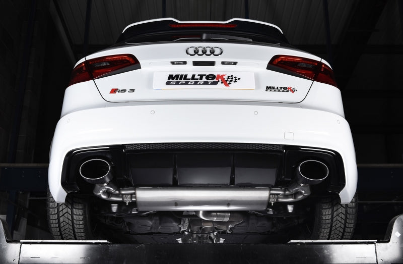 Audi RS3 Sportback - Milltek Duplex Performance Auspuff Anlage ab Kat