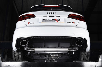 Audi RS3 Sportback - Milltek Duplex Performance Auspuff Anlage ab Kat
