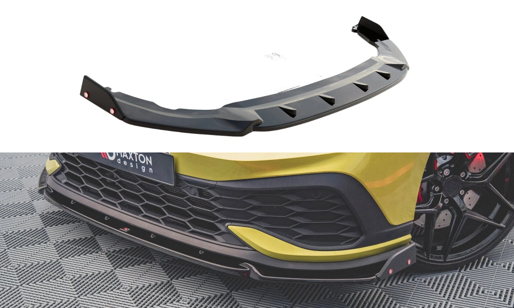VW Golf 8 GTI Clubsport - Frontspoiler - Frontlippe V.1 + Flaps