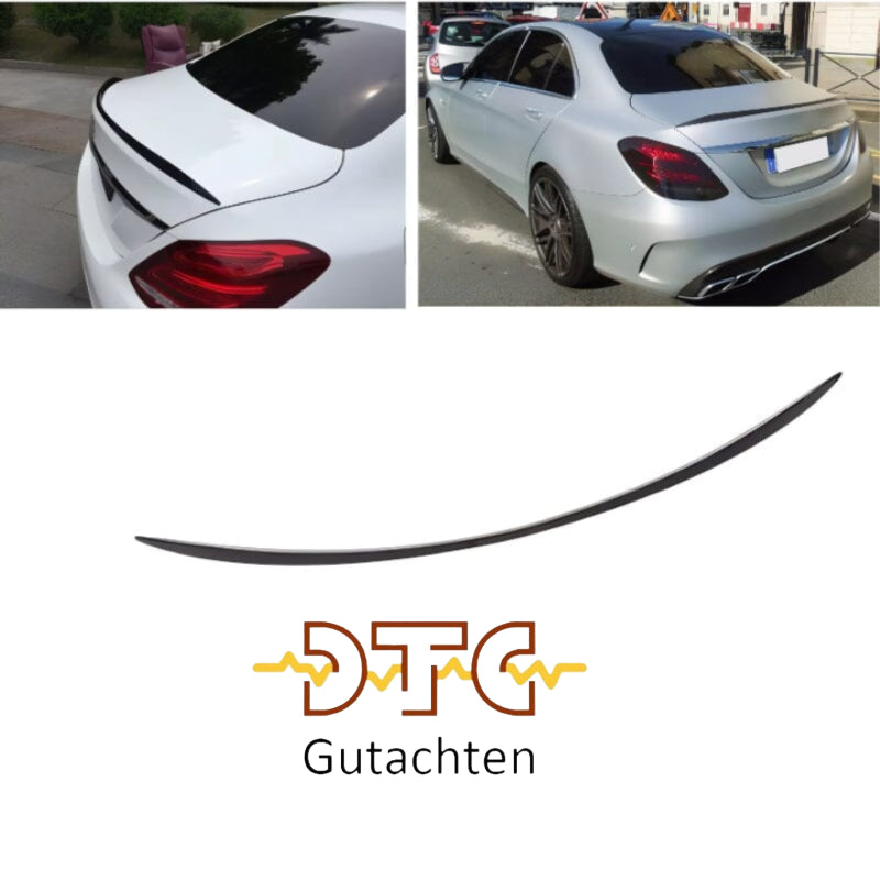 Mercedes C-Klasse W205 Heckspoiler Glanz Schwarz