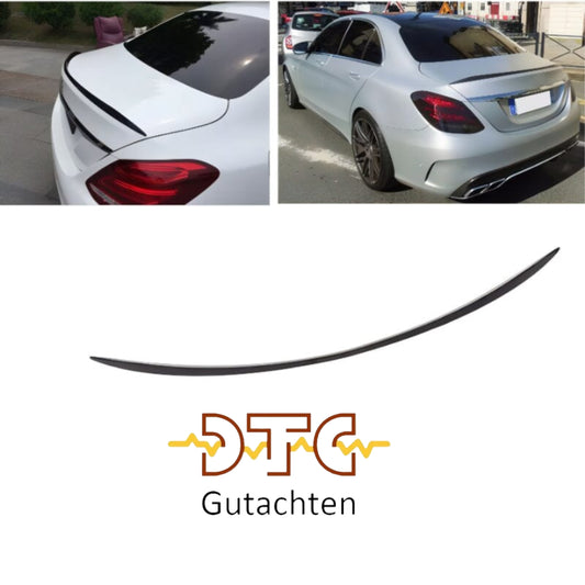 Mercedes C-Klasse W205 Heckspoiler Glanz Schwarz
