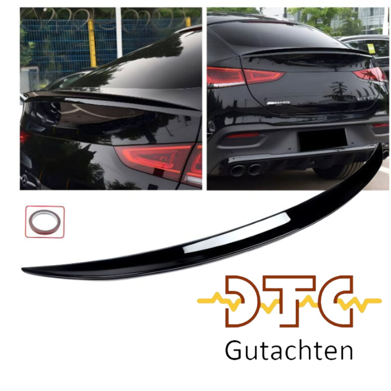 Mercedes GLE C167 Coupé Heckspoiler Glanz Schwarz
