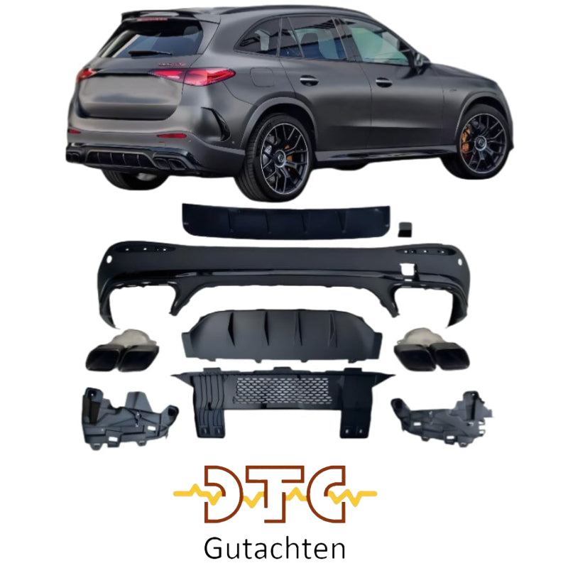 Mercedes GLC X254 AMG Line 63 AMG Style Heckdiffusor Schwarz