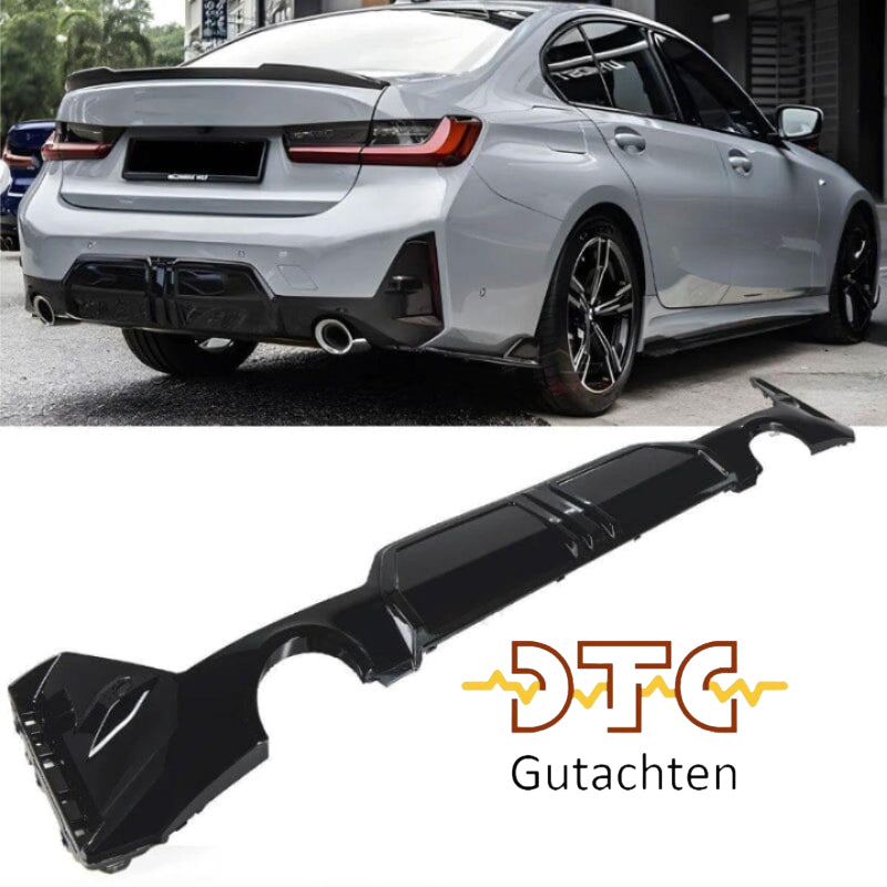 BMW 3er G20 LCI Heckdiffusor – M Sport Hochglanz Schwarz