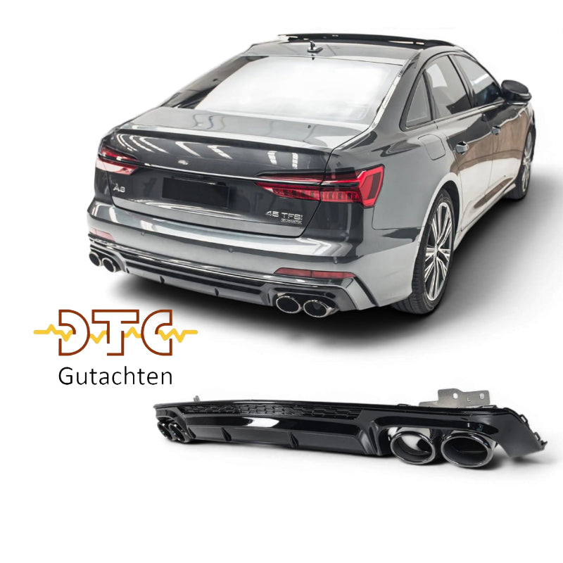 Audi A6 C8 - Heck Diffusor + Auspuffblenden