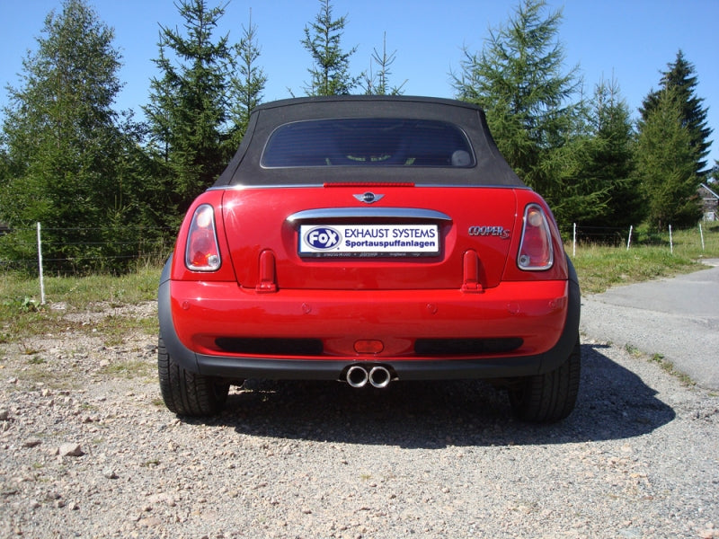 Mini Cooper S Cabrio - Fox Performance Auspuff Mittig